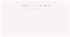 Desktop Screenshot of fionascerriphotography.com